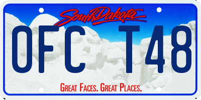 SD license plate 0FCT48