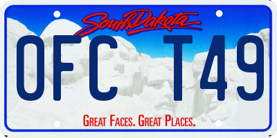 SD license plate 0FCT49