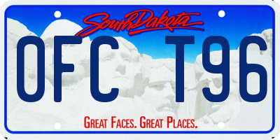 SD license plate 0FCT96