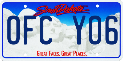 SD license plate 0FCY06