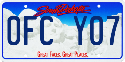 SD license plate 0FCY07