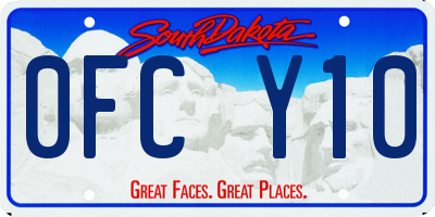 SD license plate 0FCY10