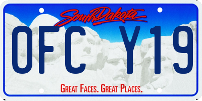 SD license plate 0FCY19