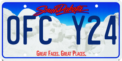 SD license plate 0FCY24