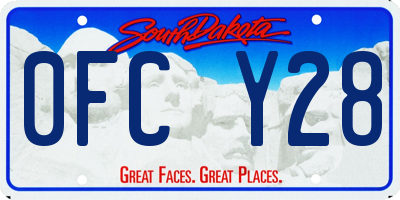 SD license plate 0FCY28