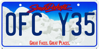 SD license plate 0FCY35