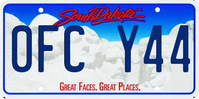 SD license plate 0FCY44
