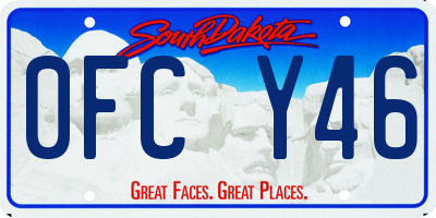 SD license plate 0FCY46