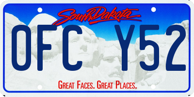 SD license plate 0FCY52