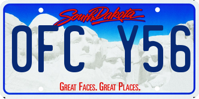 SD license plate 0FCY56