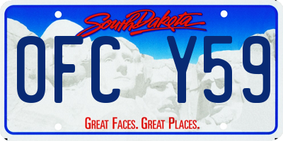 SD license plate 0FCY59