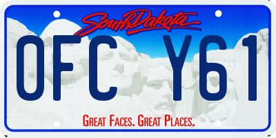 SD license plate 0FCY61