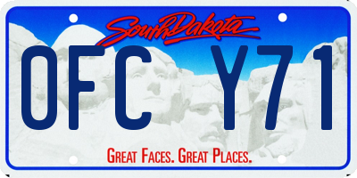 SD license plate 0FCY71