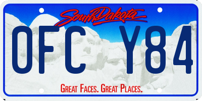 SD license plate 0FCY84