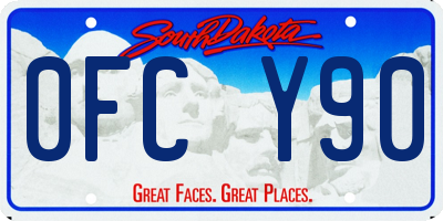 SD license plate 0FCY90