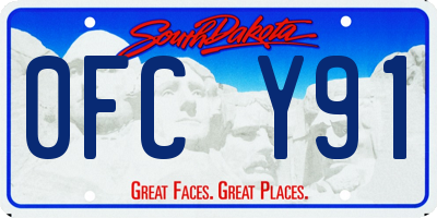 SD license plate 0FCY91