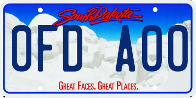 SD license plate 0FDA00