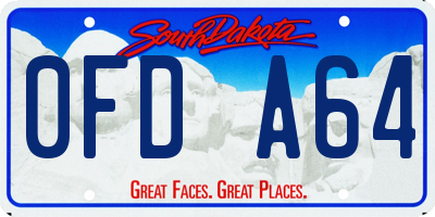 SD license plate 0FDA64