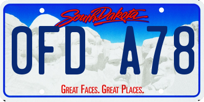 SD license plate 0FDA78