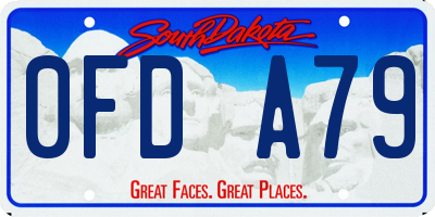 SD license plate 0FDA79