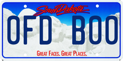 SD license plate 0FDB00