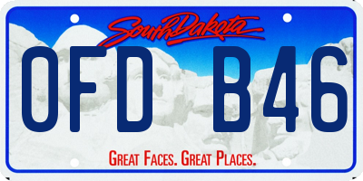 SD license plate 0FDB46