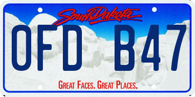 SD license plate 0FDB47