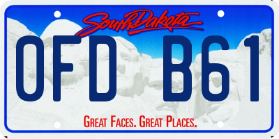 SD license plate 0FDB61