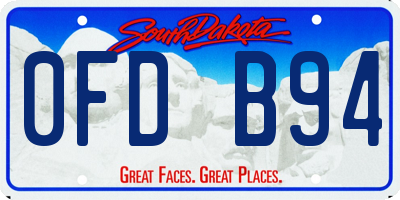 SD license plate 0FDB94