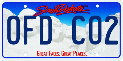 SD license plate 0FDC02