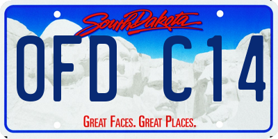SD license plate 0FDC14