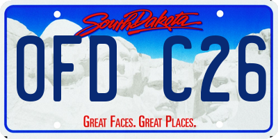 SD license plate 0FDC26