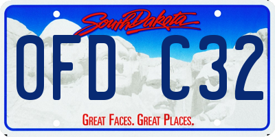 SD license plate 0FDC32