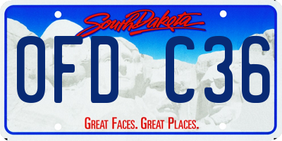 SD license plate 0FDC36