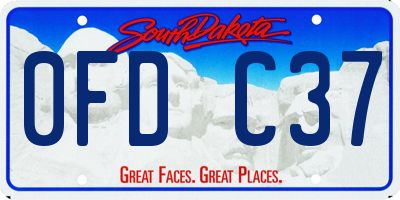 SD license plate 0FDC37