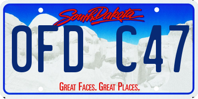 SD license plate 0FDC47