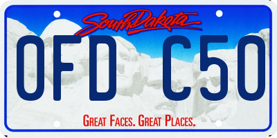 SD license plate 0FDC50