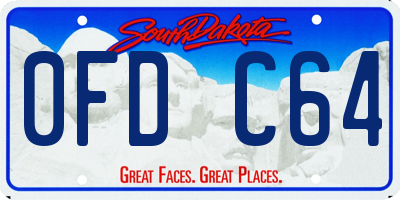 SD license plate 0FDC64