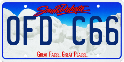 SD license plate 0FDC66