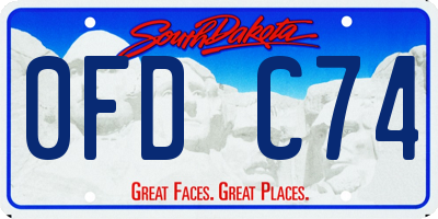 SD license plate 0FDC74