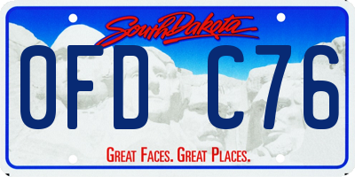 SD license plate 0FDC76