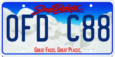 SD license plate 0FDC88