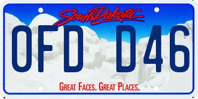 SD license plate 0FDD46