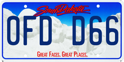 SD license plate 0FDD66