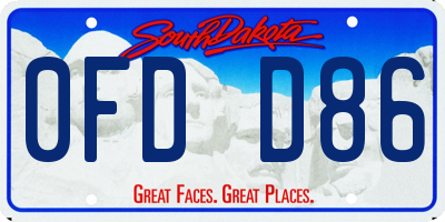 SD license plate 0FDD86