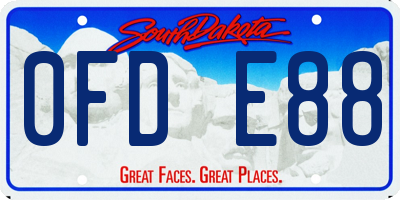 SD license plate 0FDE88