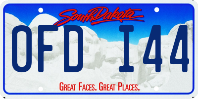 SD license plate 0FDI44