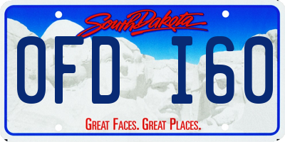 SD license plate 0FDI60