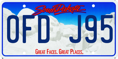 SD license plate 0FDJ95