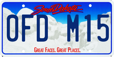SD license plate 0FDM15
